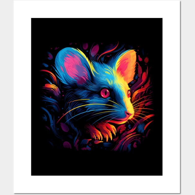 Neon Rodent #17 Wall Art by Everythingiscute